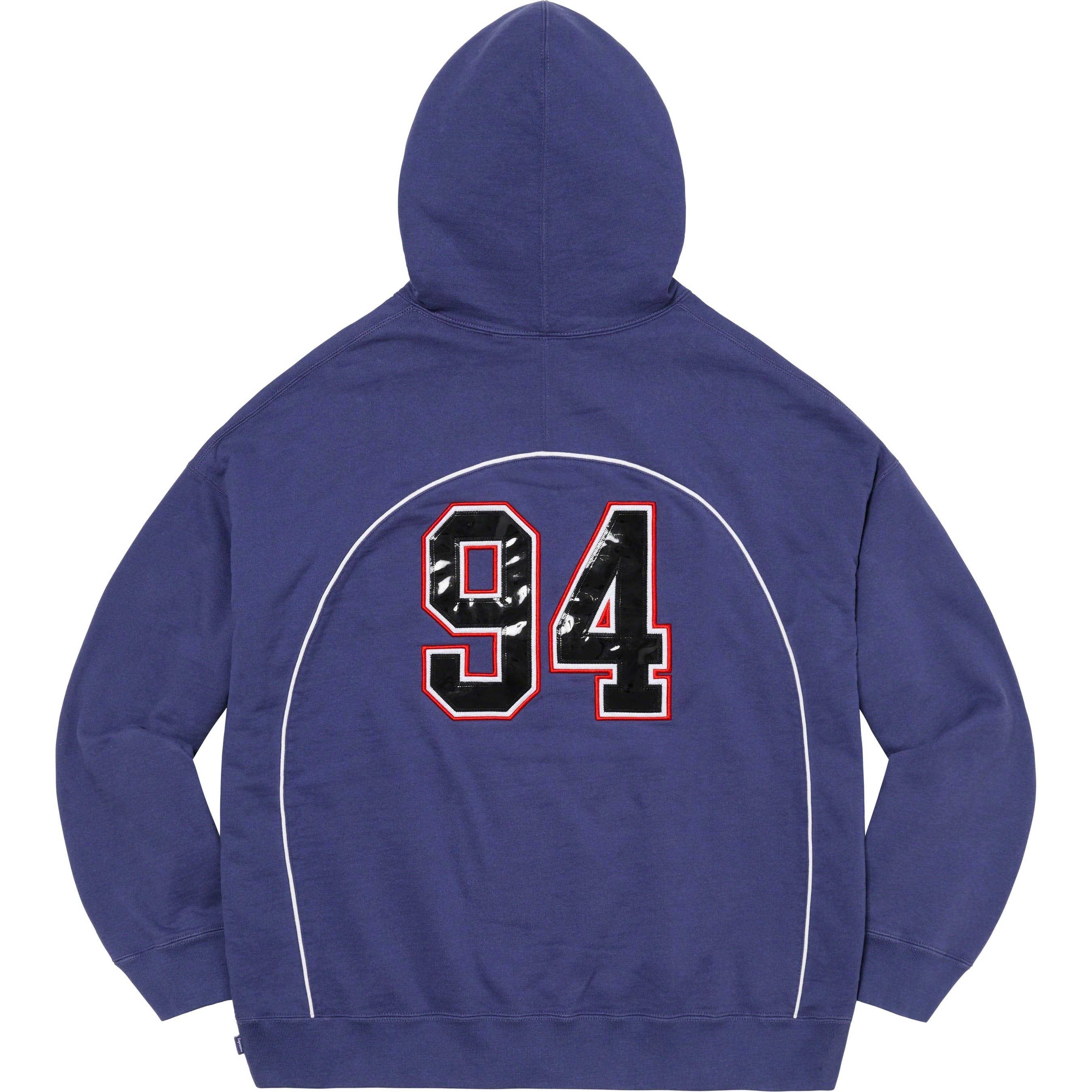Boxy Piping Arc Hooded Sweatshirt view 9